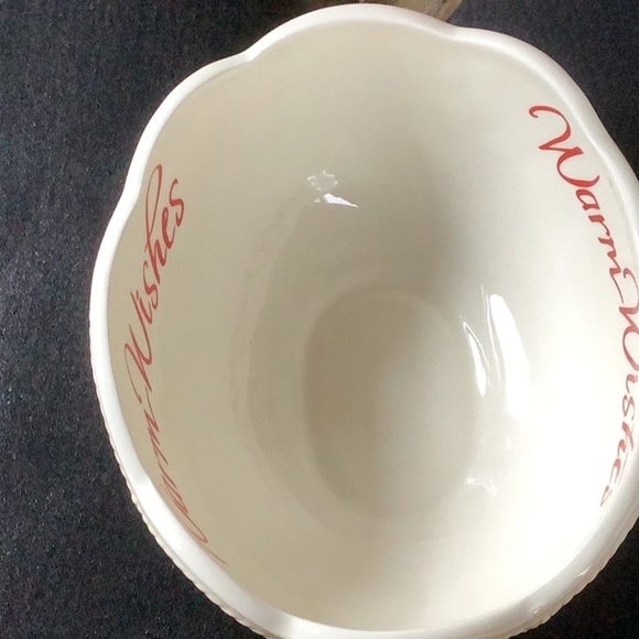 Fitz and Floyd  Warm Wishes Oval Sentiment Bowl - Picture 5 of 7